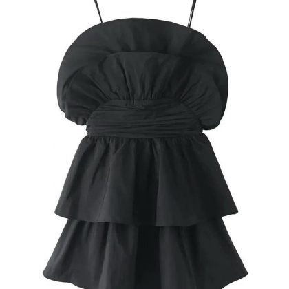 Classy Ruffle Baby Doll Dress