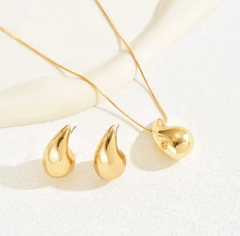 Tear Drops Necklace Set - Image 2