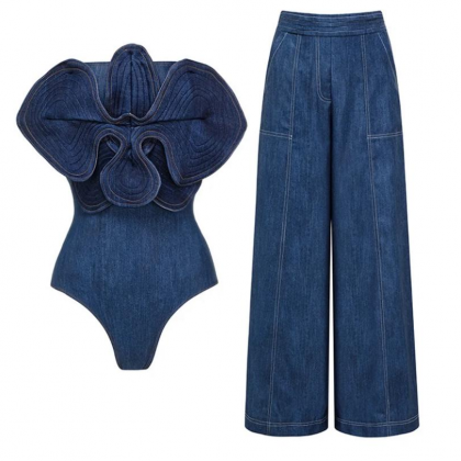 3D Denim Set