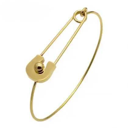 Pin Wire Thin Gold Color Bracelet