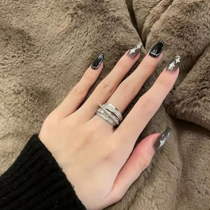 Cubic Zircon Classic Cross Design Ring