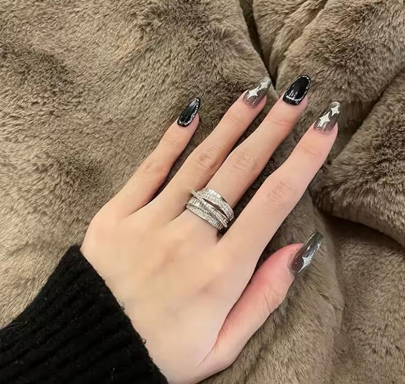 Cubic Zircon Classic Cross Design Ring